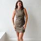 Leopard Boat Neck Dress