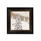 Snowy Pine Tree Framed Picture