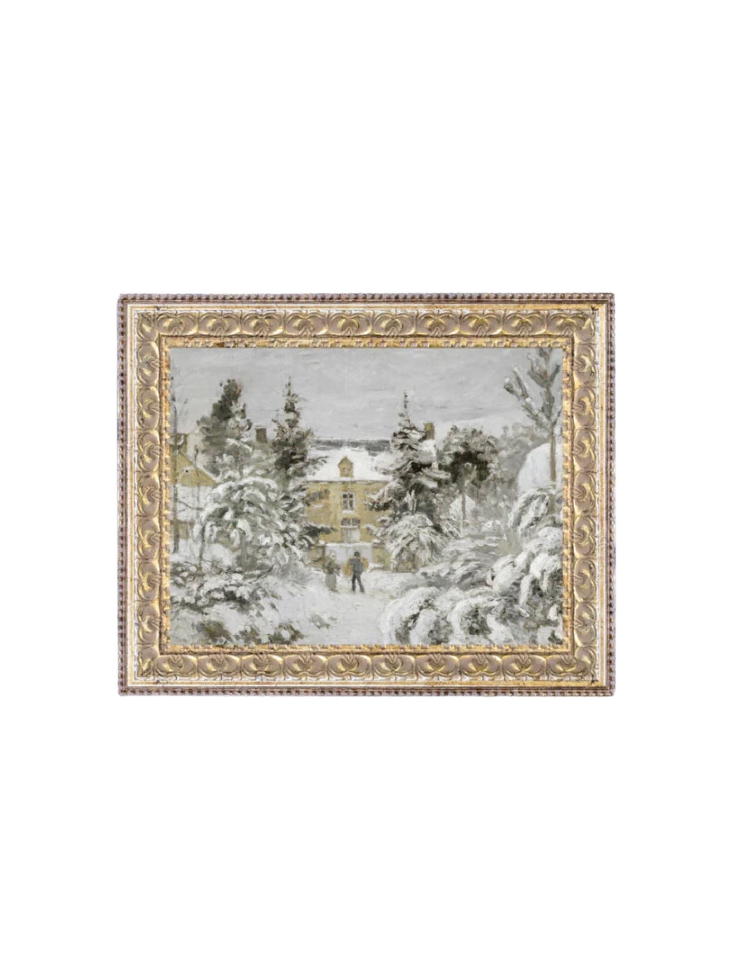 Snowy Stroll Framed Picture