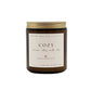 Cozy Soy Candle in Amber Jar - 9 oz