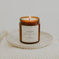 Cozy Soy Candle in Amber Jar - 9 oz