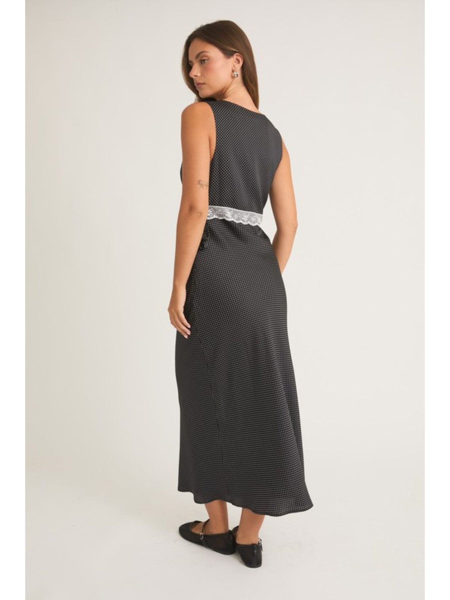 Linda Polka Dot Midi Dress