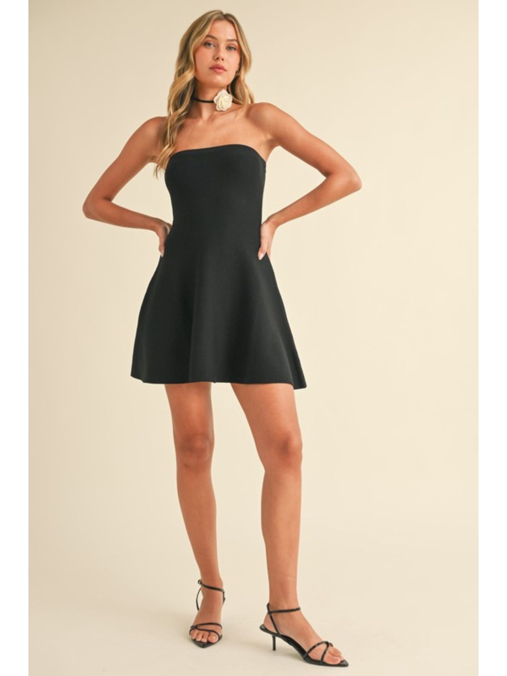 Tube Top Mini Sweater Dress – The Native One
