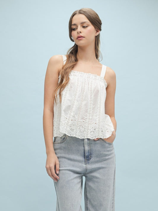 Bar Harbor Eyelet Cami Top