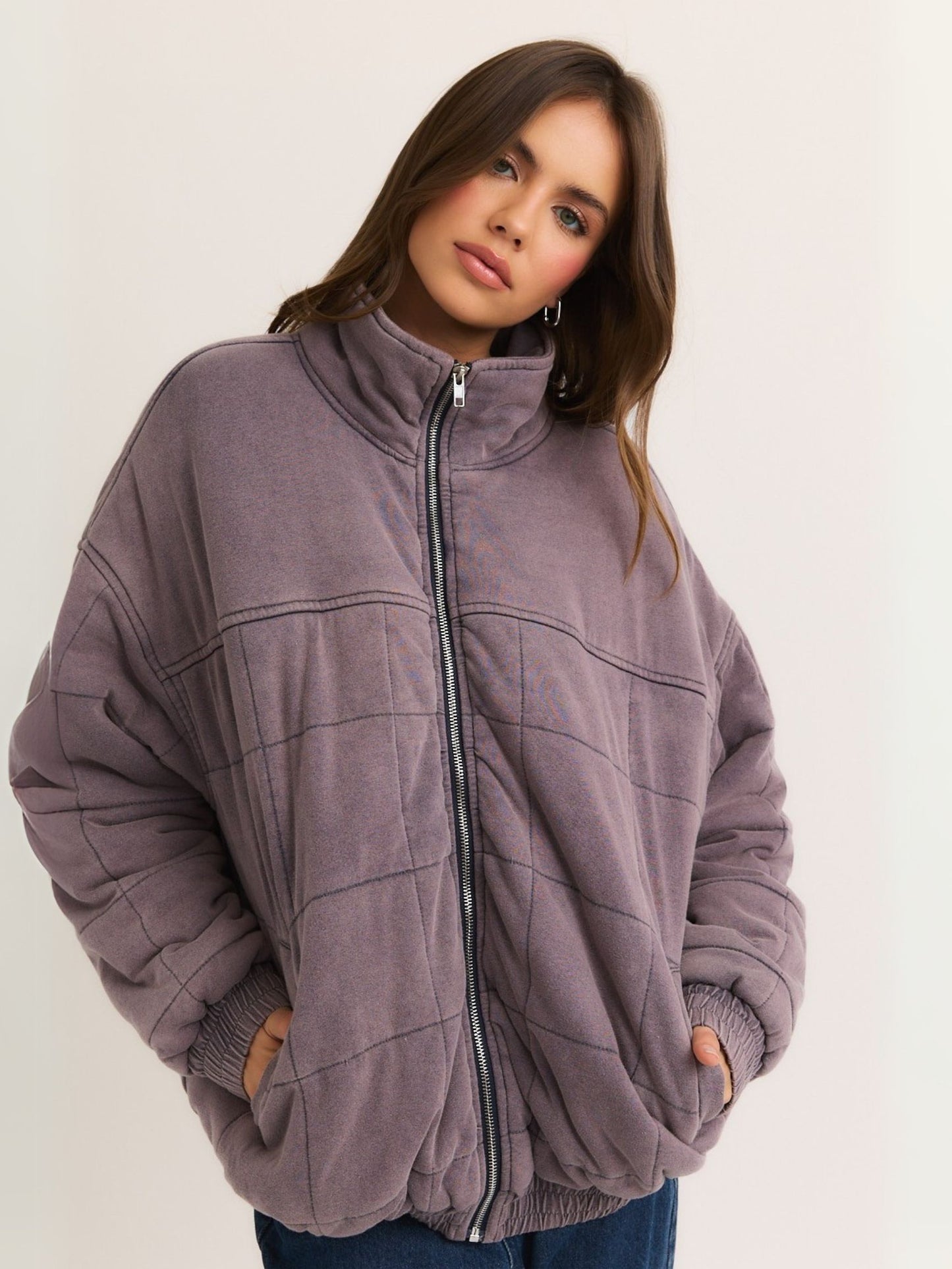 Alexis Quilted Oversized Jacket