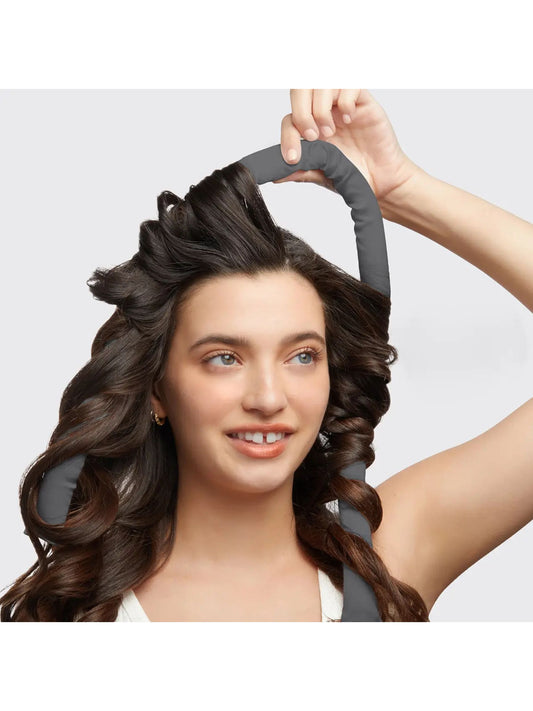 Satin Heatless Curling Set - Charcoal