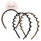 Zig Zag Headband 2 Pc - Black & Tort
