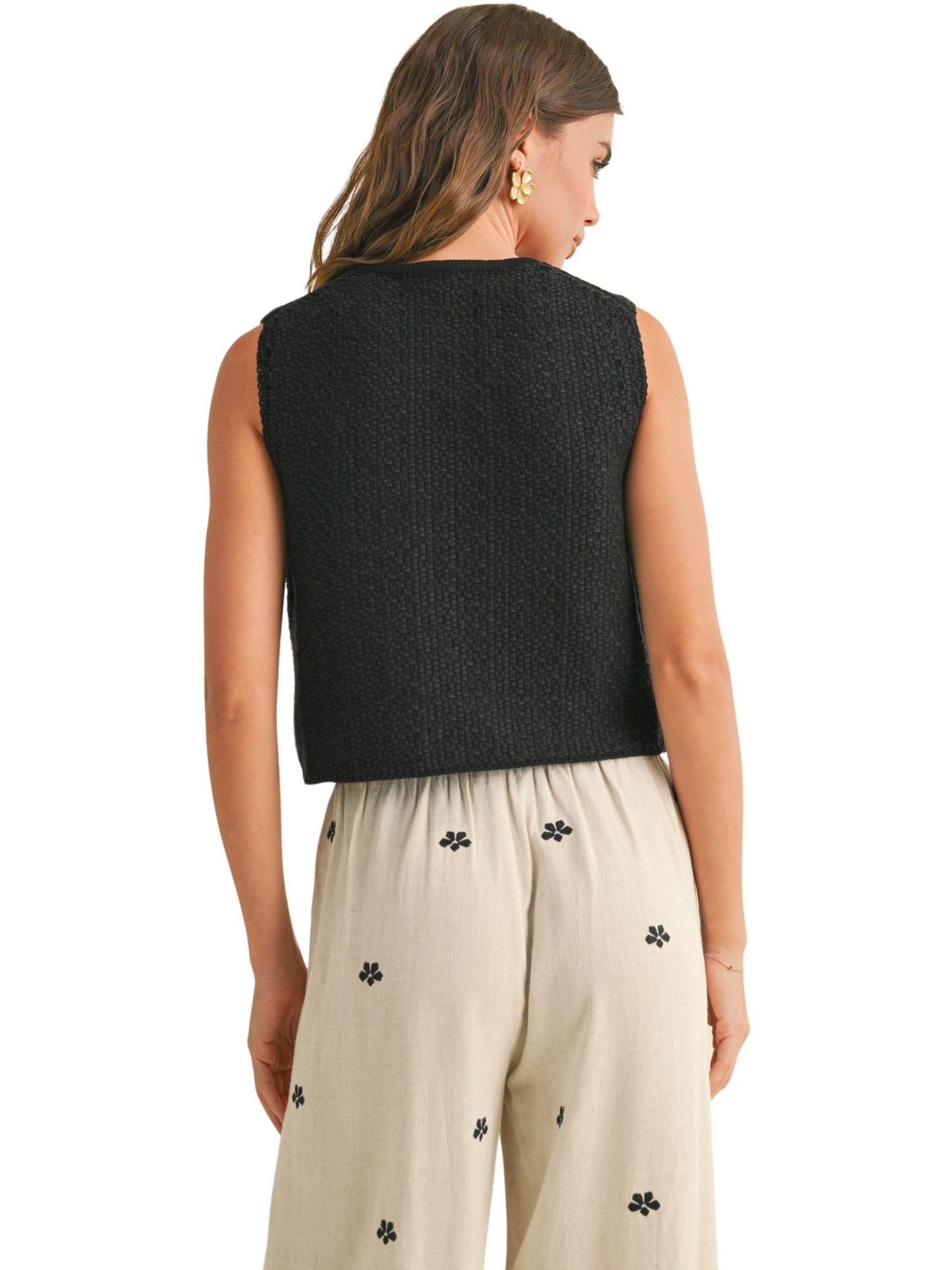 Marisol Bow Tie Front Vest