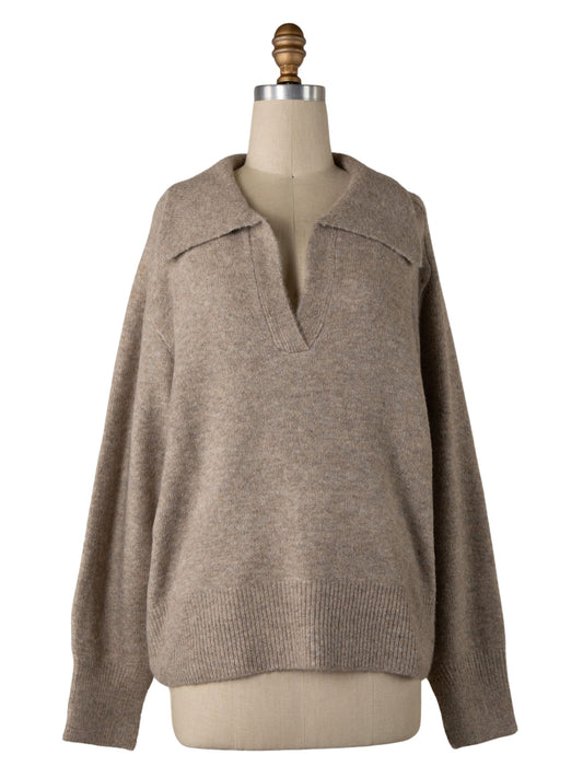 Allegra V Neck Knit Sweater