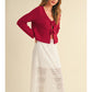 Angela Knitted Front Tie Top