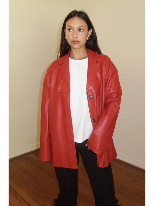 Pippa Faux Leather Jacket