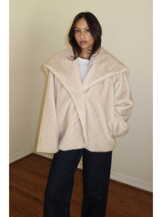 Prosecco Faux Fur Oversize Jacket
