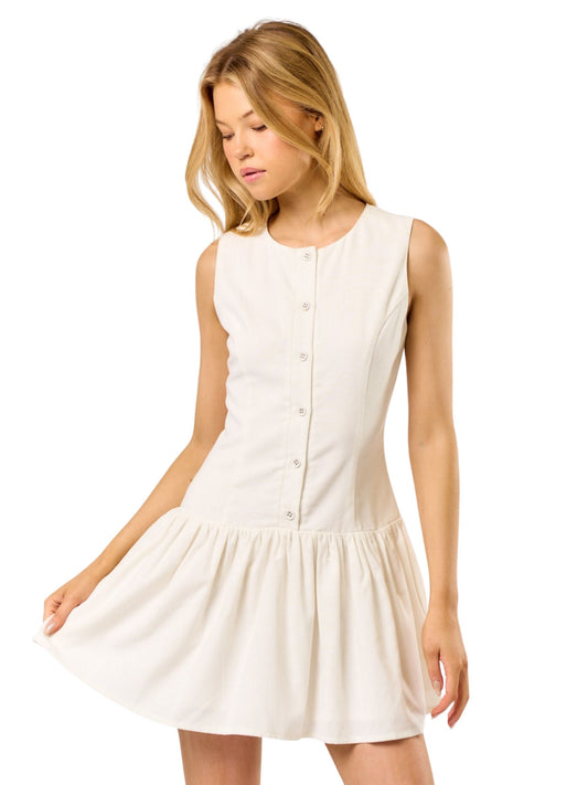 Jillian Button Down Mini Dress