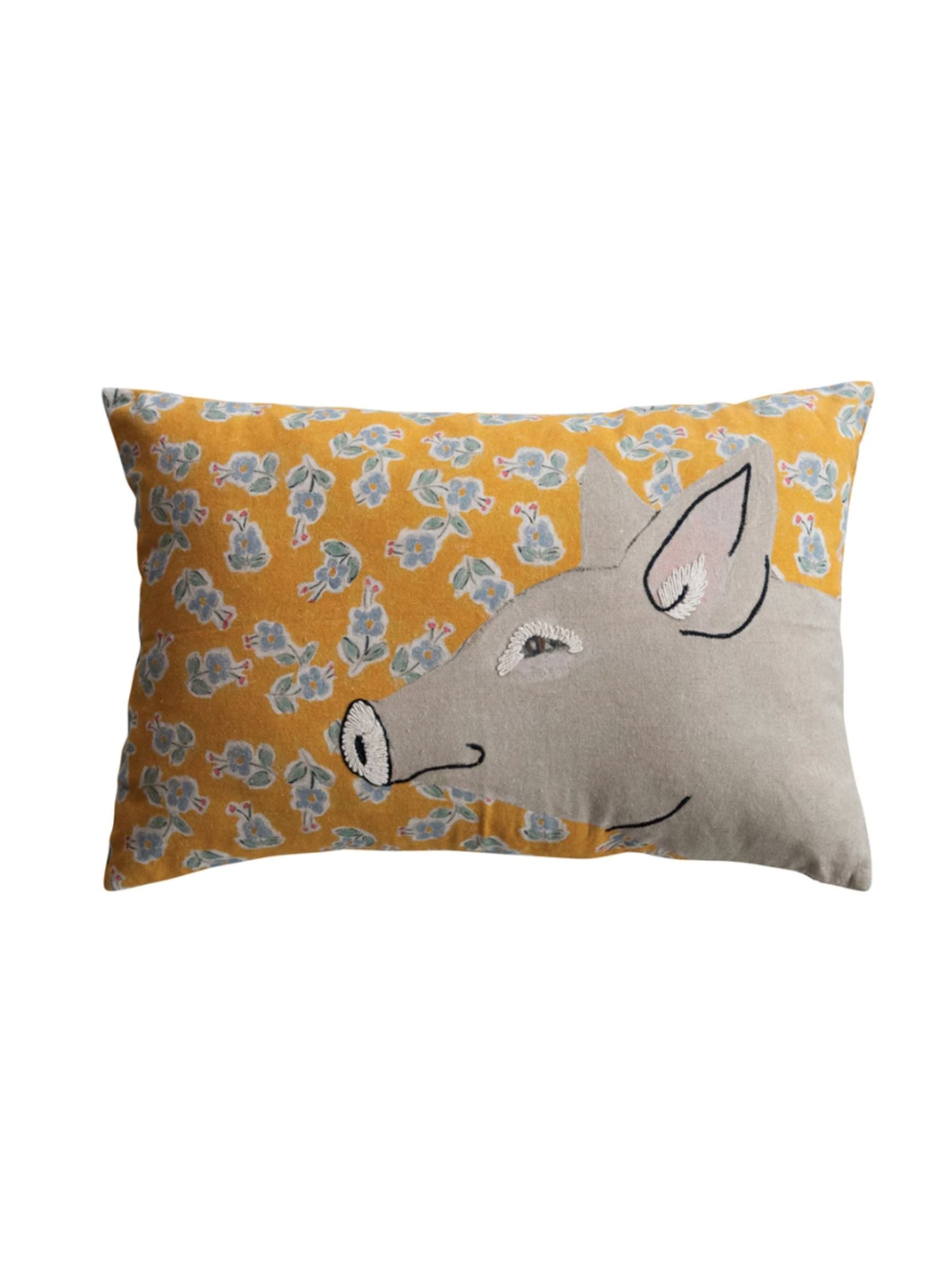 Native Pattern Pillows Cotton & Linen Printed Pillow with Embroidery – The Native One