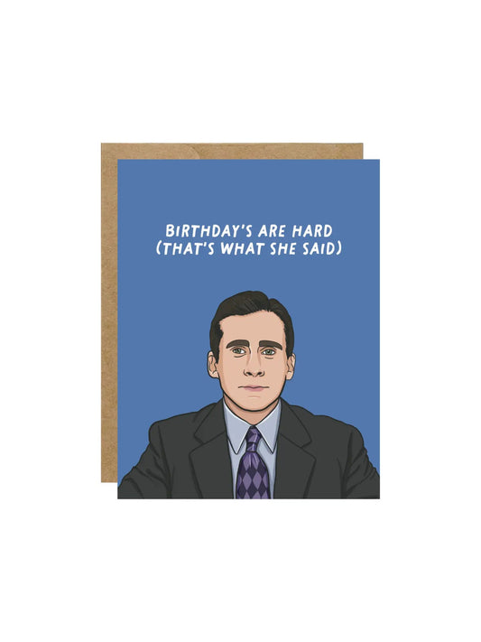Michael Birthday's Are Hard Pop Culture Birthday Card