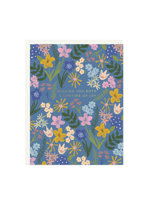 Wedding Floral Burst Card