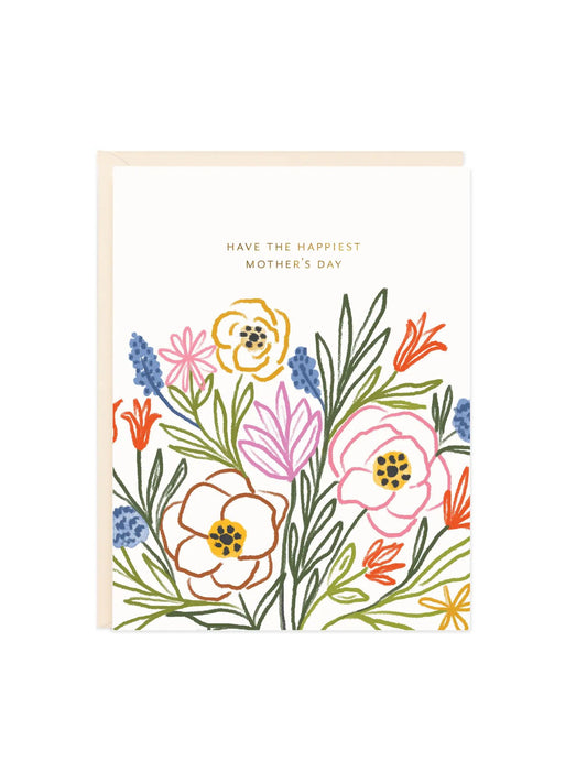 Mom Happy Garden Card