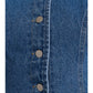 Button Front Sleeveless Denim Top