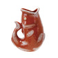 1-1/2 Quart Stoneware Fish Shaped Pitcher (Each Will Vary)