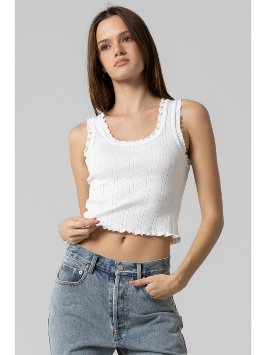 Pointelle Tank