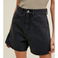 Classic Denim Mom Shorts - Charcoal