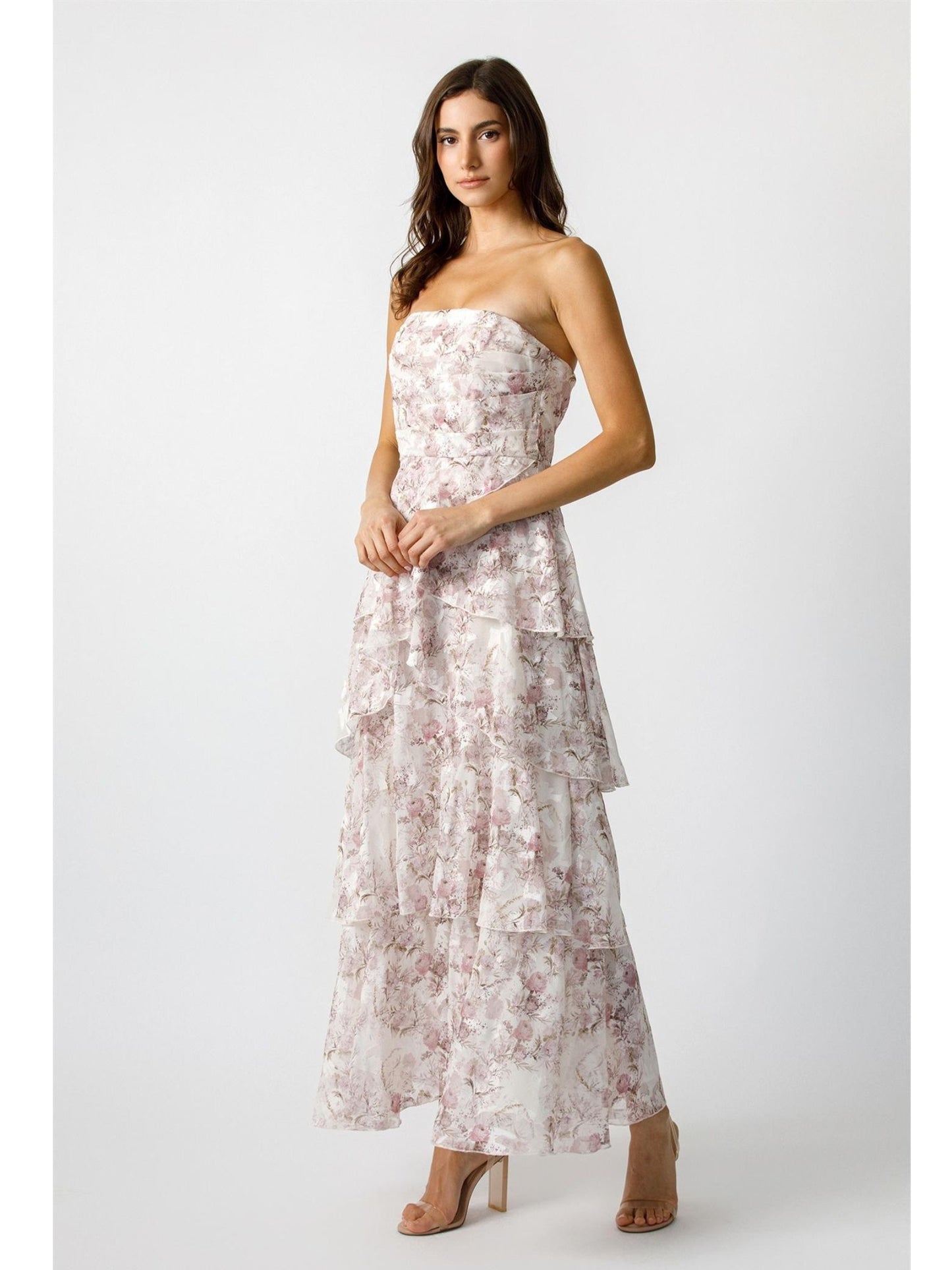 Mauve Floral Dress