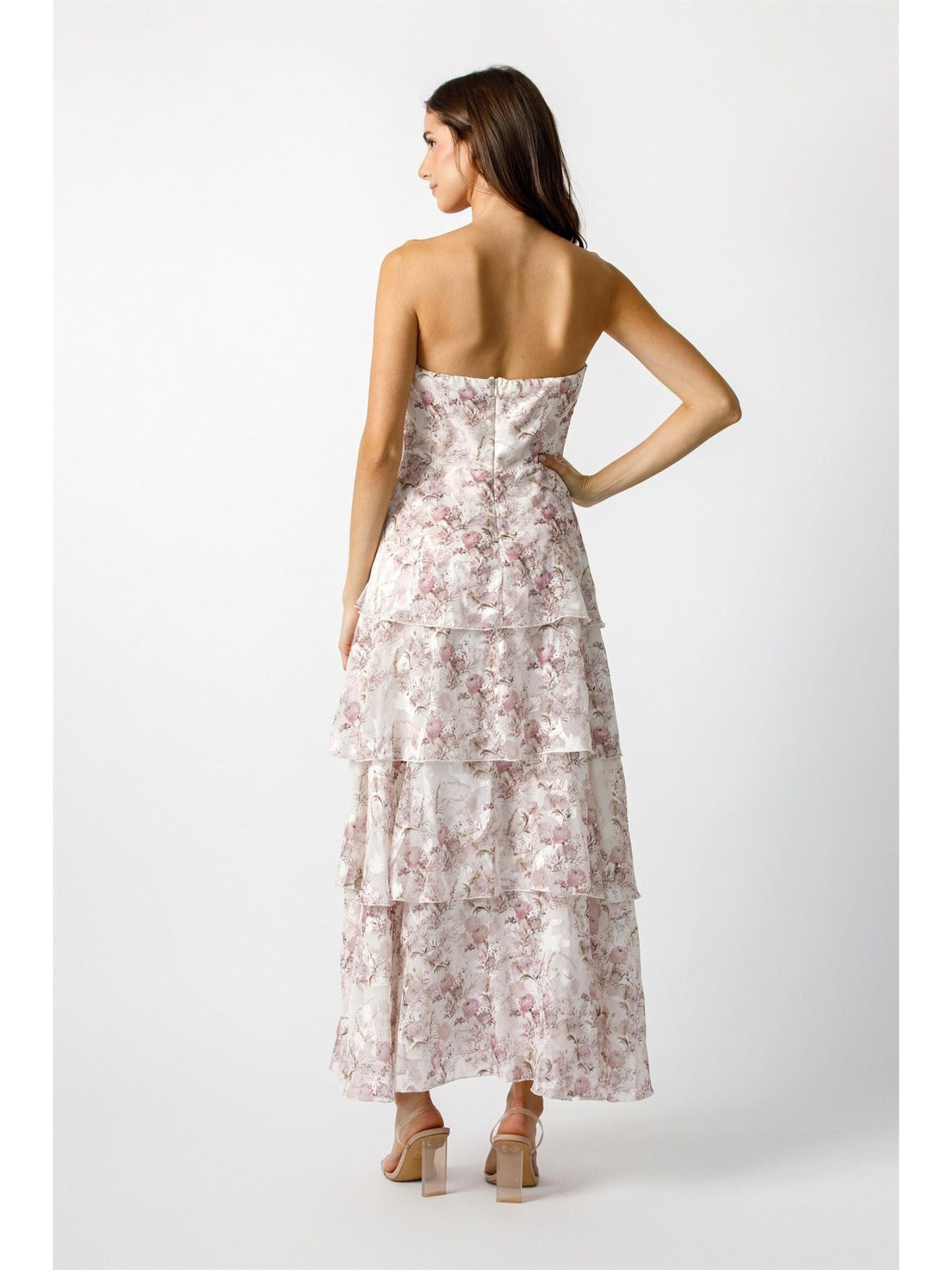Mauve Floral Dress