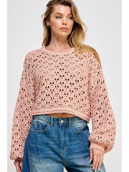 Pink Crochet Top