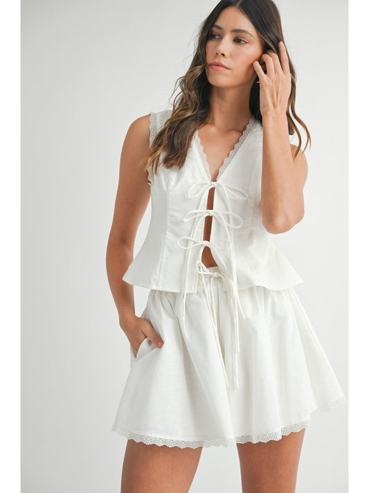 Lilly Lace Trim Top