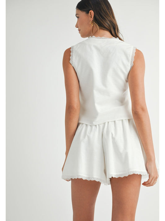 Lilly Lace Trim Top