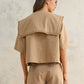 Priscilla Collared Linen Top