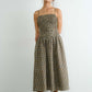 Sienna Gingham Smocked Midi Dress