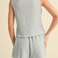 Sky Blue Textured Shorts