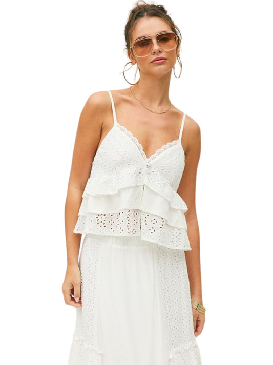 Isabelle Eyelet Cami Top