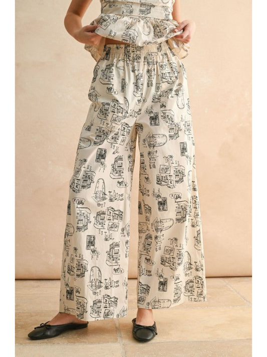 Town Print Pants
