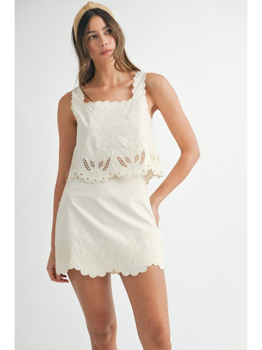 Harper Embroidered Skirt