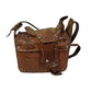 Vintage Leather Hand Tooled Saddle Bag