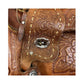 Vintage Leather Hand Tooled Saddle Bag