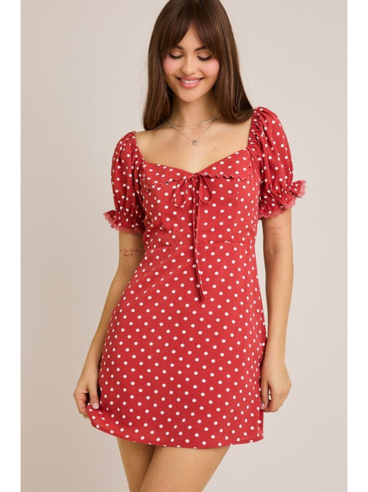 Ava Polka Dot Mini Dress