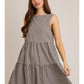Julietta Boat Neck Tiered Dress