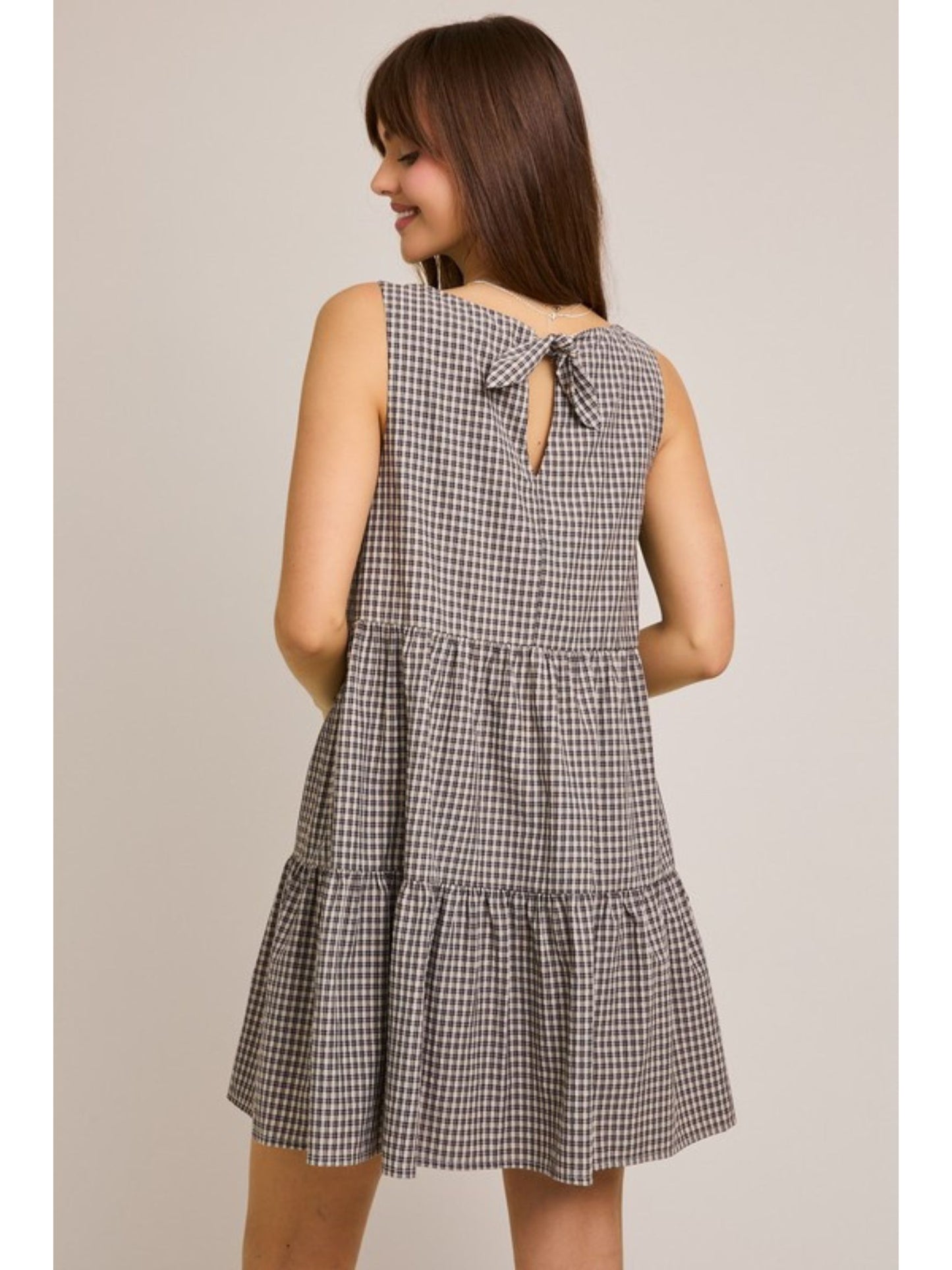 Julietta Boat Neck Tiered Dress