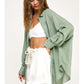 Malibu Gauze Top - Olive