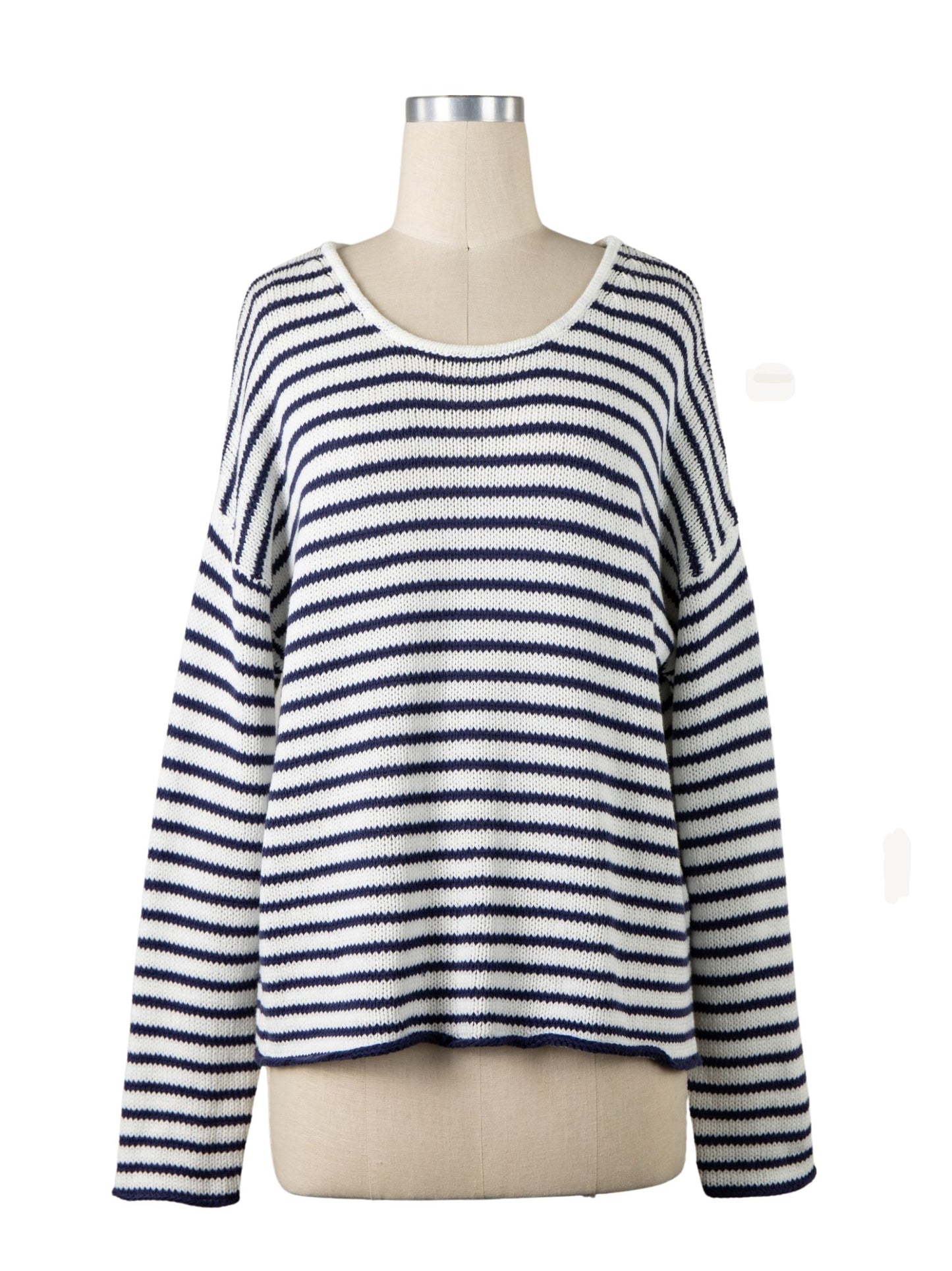 Navy Coastal Throw on Sweater