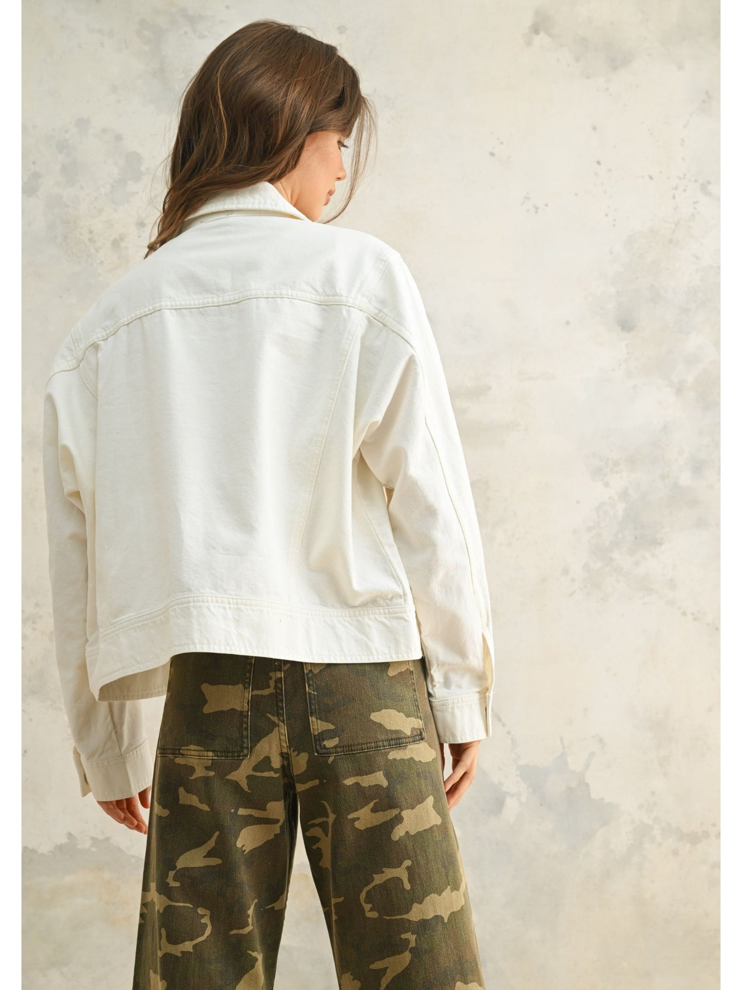 White Washed Cotton Jacket