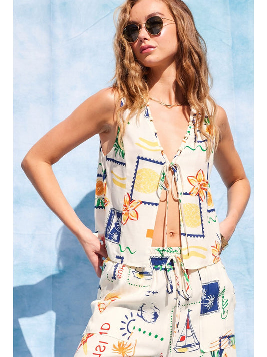 Summer Stamp Top