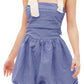Gingham Bubble Hem Mini Dress