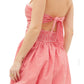 Gingham Bubble Hem Mini Dress
