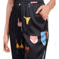 Bathing Suit Printed Satin Wide Leg Pants