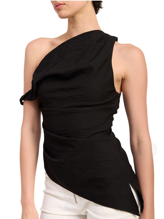 Asymmetrical Shoulder Tunic Top