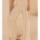 Cotton Wide Leg Bottom w/ Fray Detailing